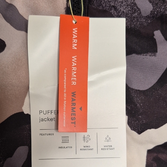 All in Motion Kids Puffer Jacket - Black, Gray, White Camo - Picture 5 of 13